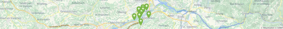Kartenansicht für Apotheken-Notdienste in der Nähe von Traun (Linz  (Land), Oberösterreich)
